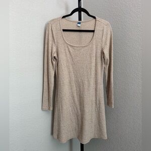 Old Navy Women’s Cream Knit Midi Dress